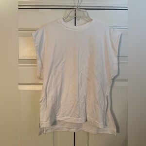 Athleta White Sleeveless Top